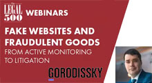 Webinar “Fake websites and fraudulent goods: from active monitoring to litigation. How can companies tackle infringements in a post COVID-19 world?”